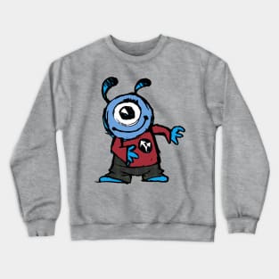Cute Happy Monster Crewneck Sweatshirt